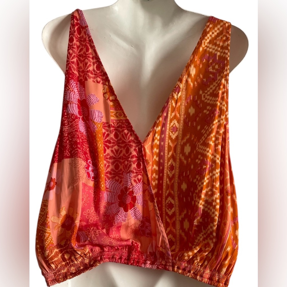 Free People Pink and Orange Tank Top - Picture 3 of 8